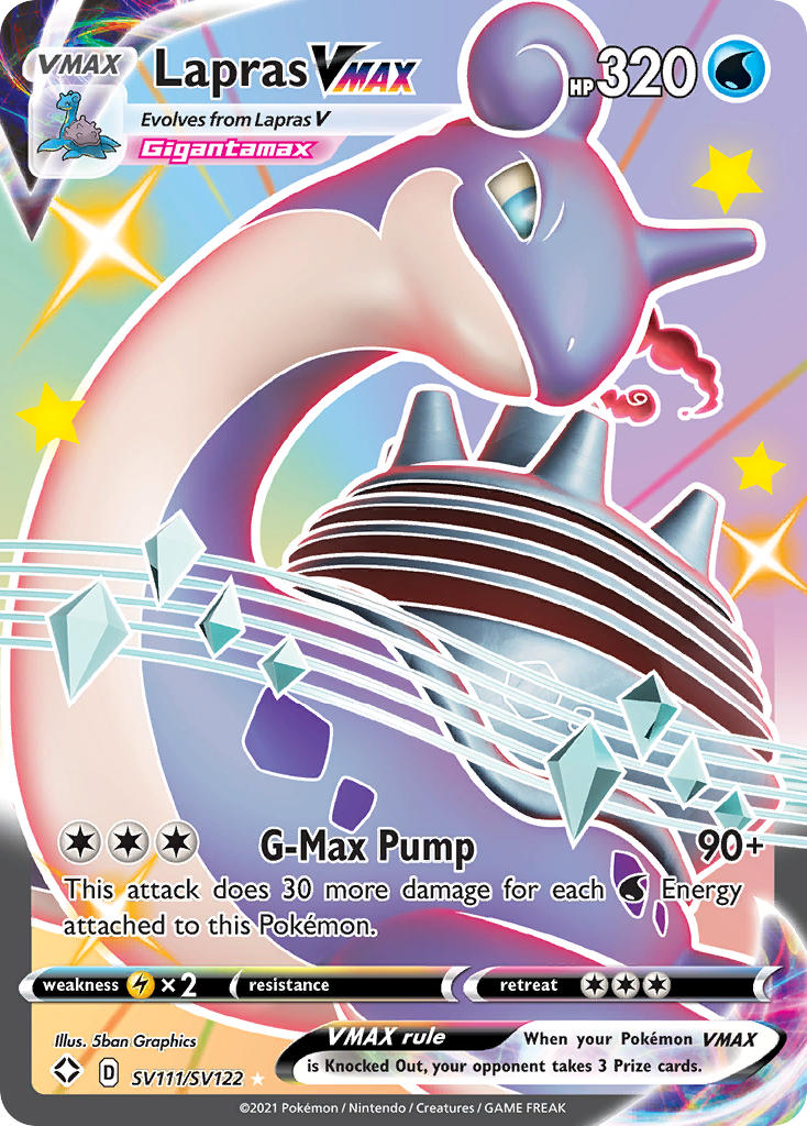 Lapras VMAX (SV111/SV122) [Sword & Shield: Shining Fates] | Good Games Adelaide SA