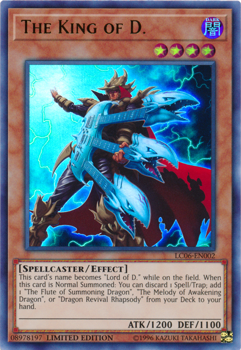 The King of D. - LC06-EN002 [LC06-EN002] Ultra Rare | Good Games Adelaide SA