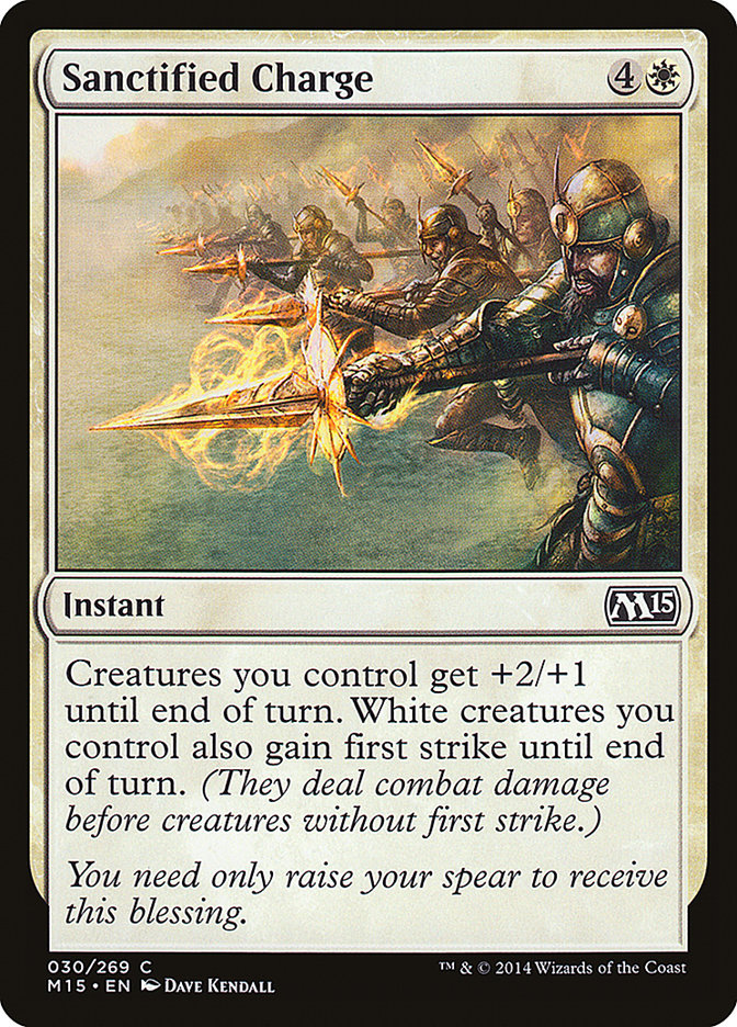 Sanctified Charge 30 (Magic 2015 (M15))  - Foil | Good Games Adelaide SA