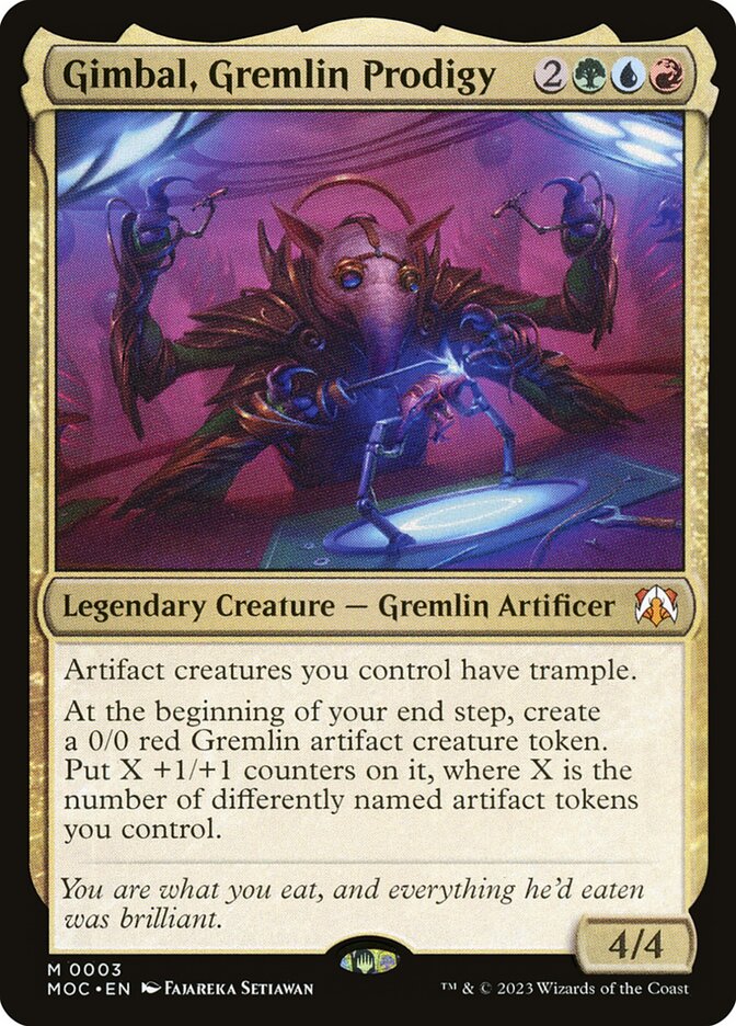 Gimbal, Gremlin Prodigy 3 (Commander: March of the Machine)  - Foil | Good Games Adelaide SA