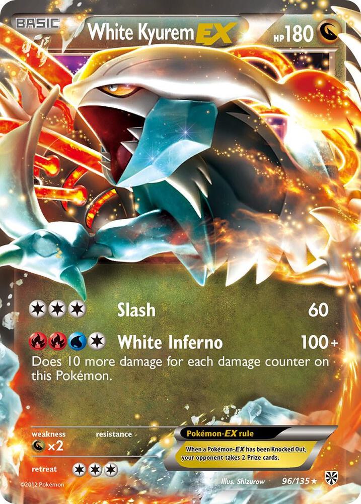 White Kyurem EX 96/135 (Plasma Storm)  - Holofoil | Good Games Adelaide SA
