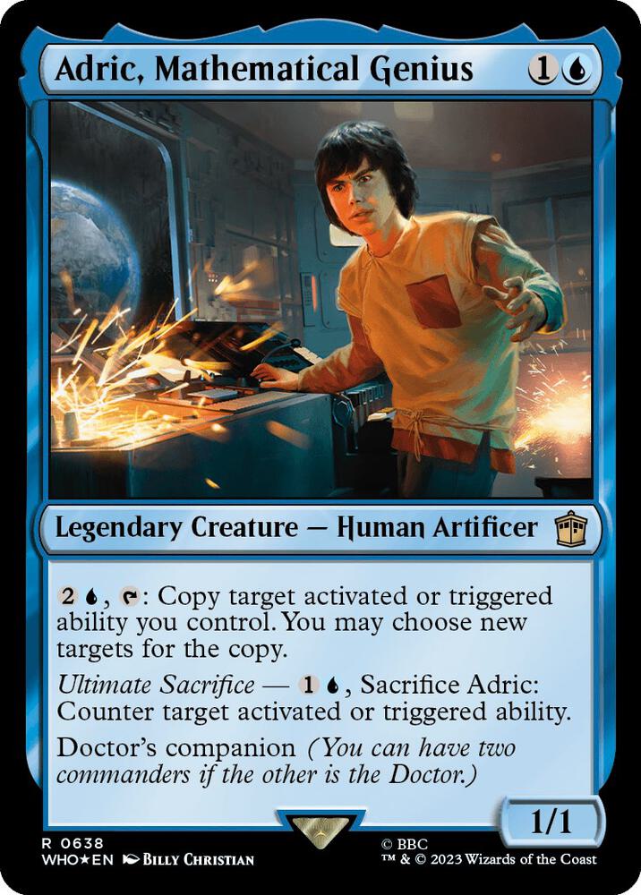 Adric, Mathematical Genius 638 (Universes Beyond: Doctor Who)  - Foil | Good Games Adelaide SA