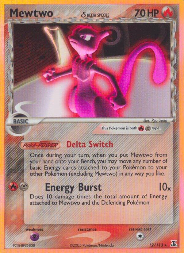 Mewtwo Delta Species 12/113 (Delta Species)  - Holofoil | Good Games Adelaide SA