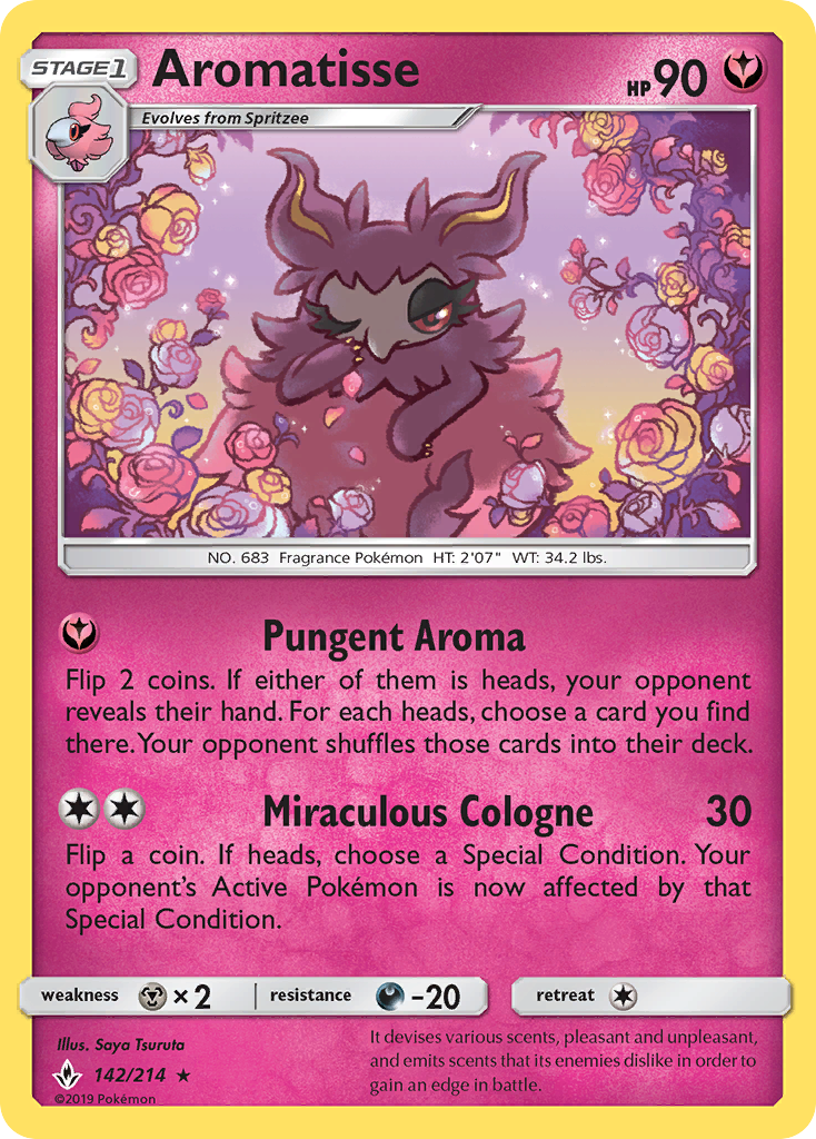 Aromatisse (142/214) [Sun & Moon: Unbroken Bonds] | Good Games Adelaide SA