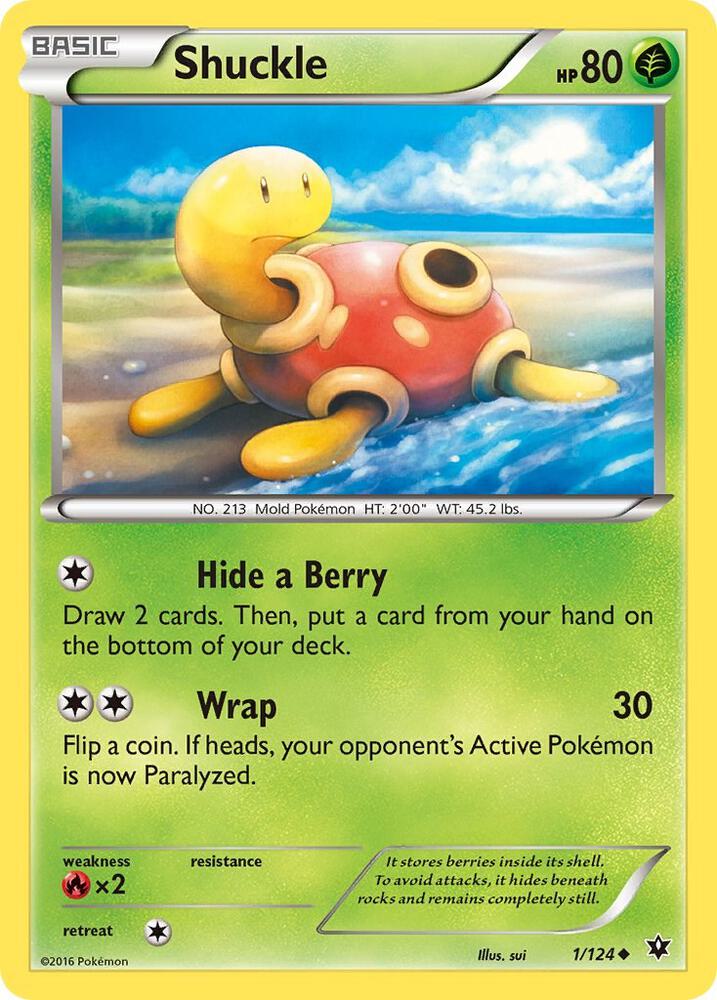 Shuckle 1/124 (XY - Fates Collide)  | Good Games Adelaide SA