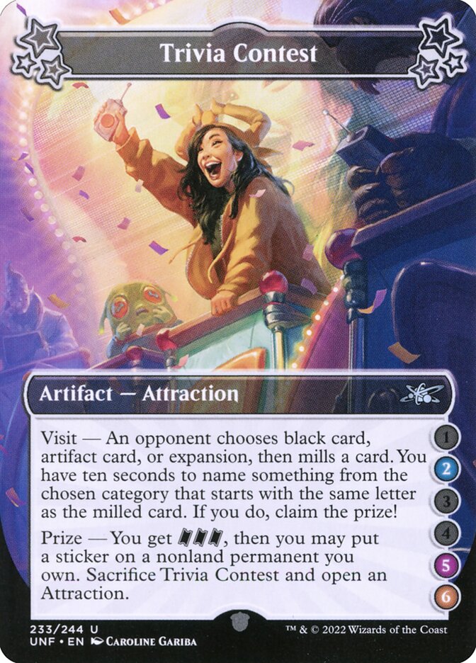 Trivia Contest 233 (Unfinity)  - Foil | Good Games Adelaide SA