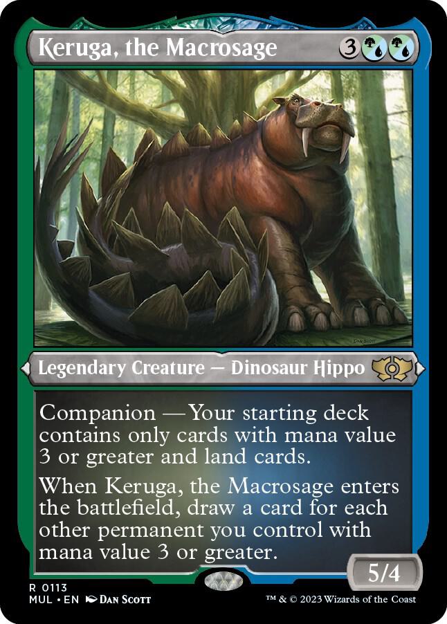 Keruga, the Macrosage 113 (March of the Machine: Multiverse Legends)  - Etched Foil | Good Games Adelaide SA