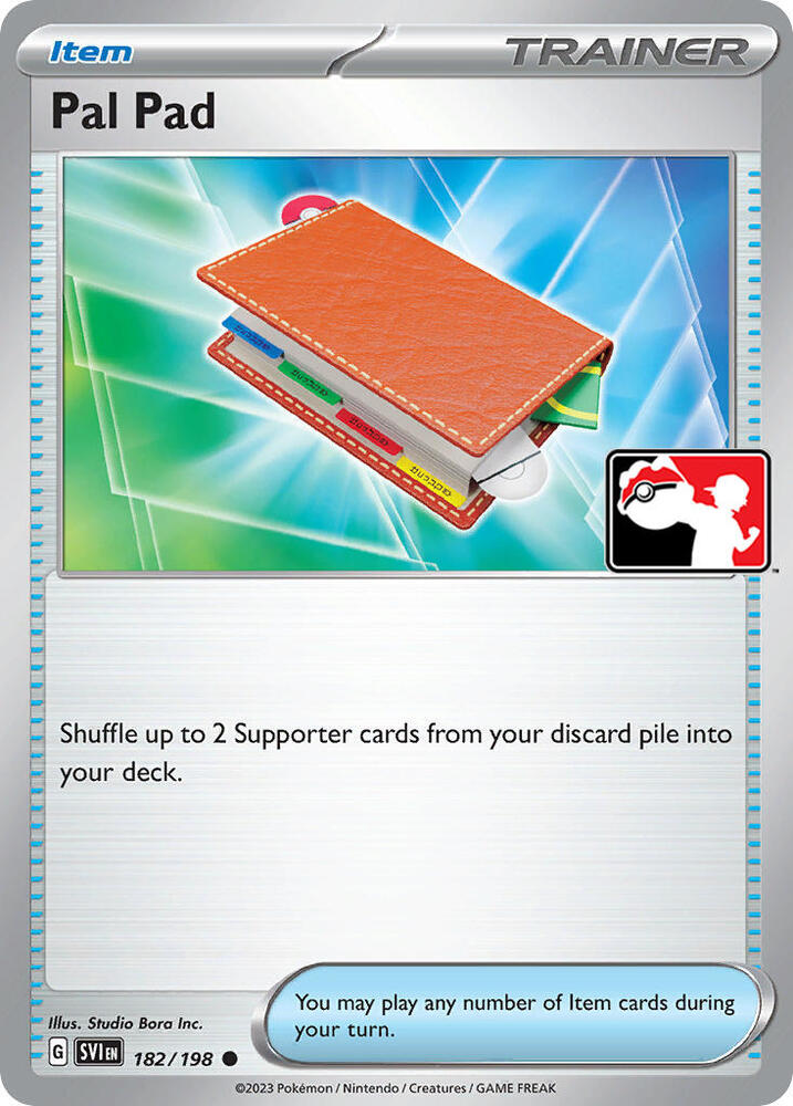 Pal Pad Series 4 182 (Prize Pack Series Cards)  - Holofoil | Good Games Adelaide SA