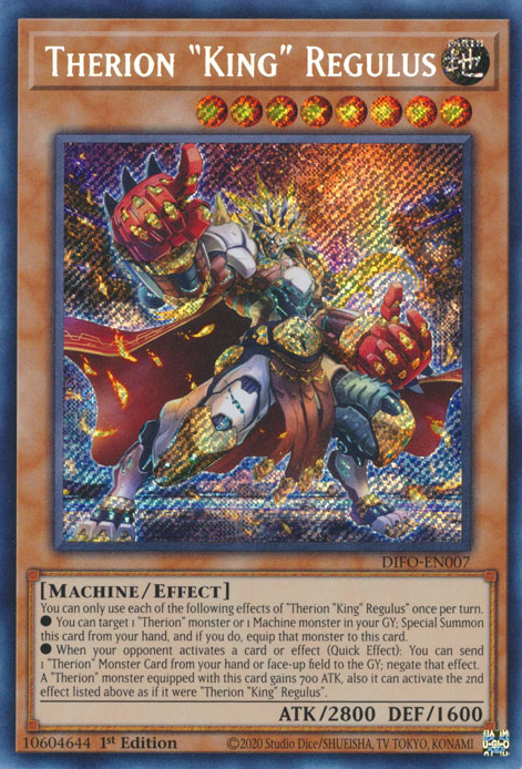 Therion King Regulus [DIFO-EN007] Secret Rare | Good Games Adelaide SA