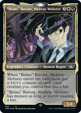 Brims Barone Midway Mobster Showcase Galaxy Foil 507 (Unfinity)  - Foil | Good Games Adelaide SA