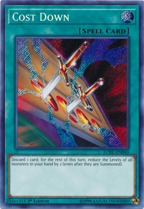 Cost Down [LCKC-EN040] Secret Rare | Good Games Adelaide SA