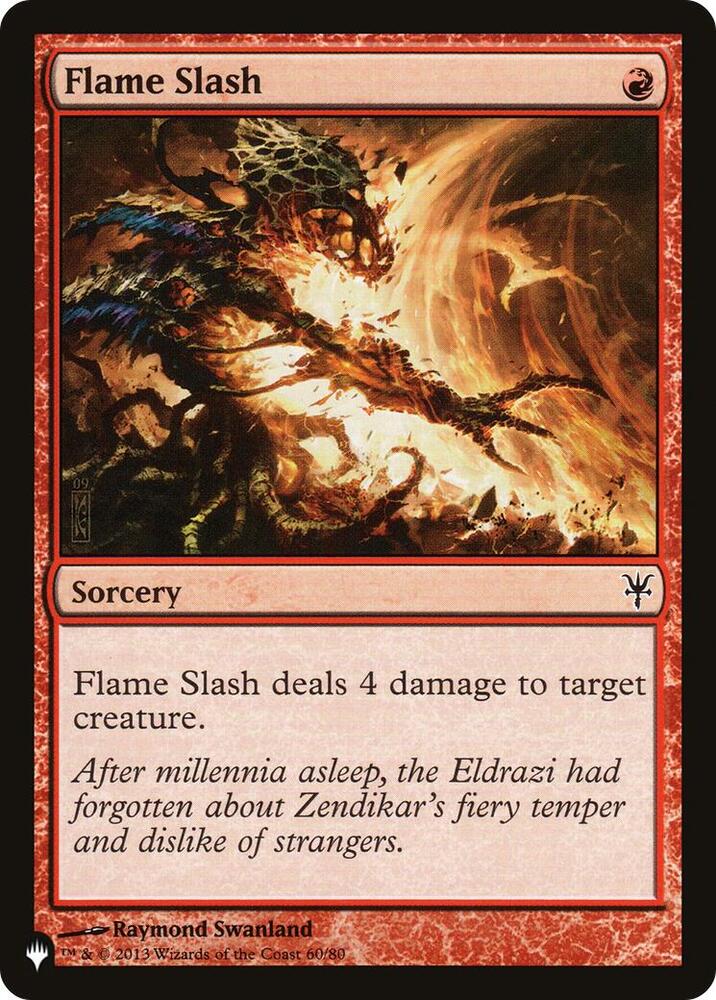Flame Slash 60/80 (The List Reprints)  | Good Games Adelaide SA