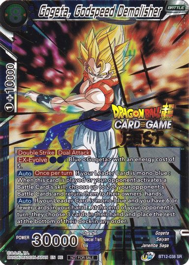 Gogeta, Godspeed Demolisher (Card Game Fest 2022) (BT12-038) [Tournament Promotion Cards] | Good Games Adelaide SA