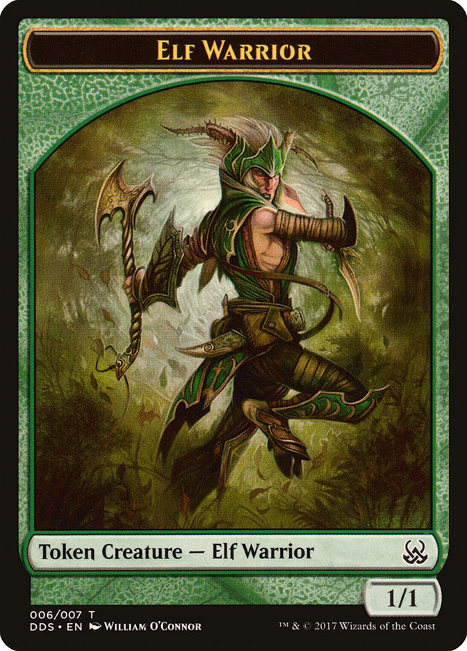 Elf Warrior Token [Duel Decks: Mind vs. Might Tokens] | Good Games Adelaide SA