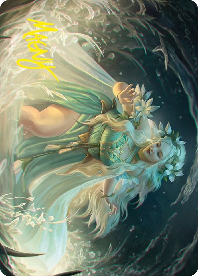 Goldberry River Daughter Art Card Gold Stamped Signature 6 (Art Series: Universes Beyond: The Lord of the Rings: Tales of Middle-earth)  | Good Games Adelaide SA