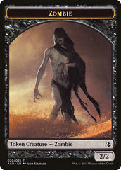 Steadfast Sentinel // Zombie Double-sided Token [Hour of Devastation Tokens] | Good Games Adelaide SA