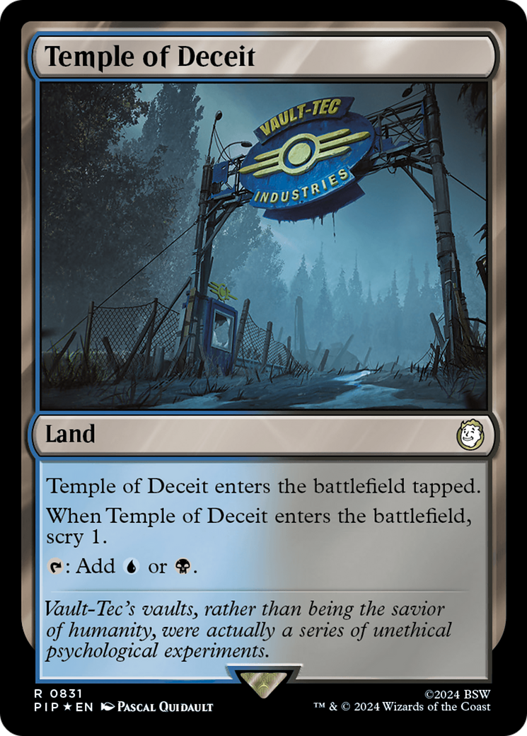 Temple of Deceit (Surge Foil) [Fallout] | Good Games Adelaide SA