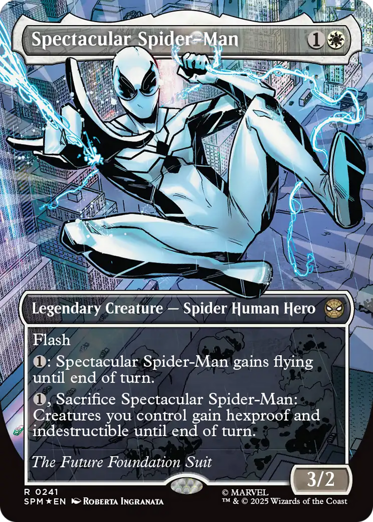Spectacular Spider-Man (0241) (Borderless) (Textured Foil) [Marvel's Spider-Man] | Good Games Adelaide SA
