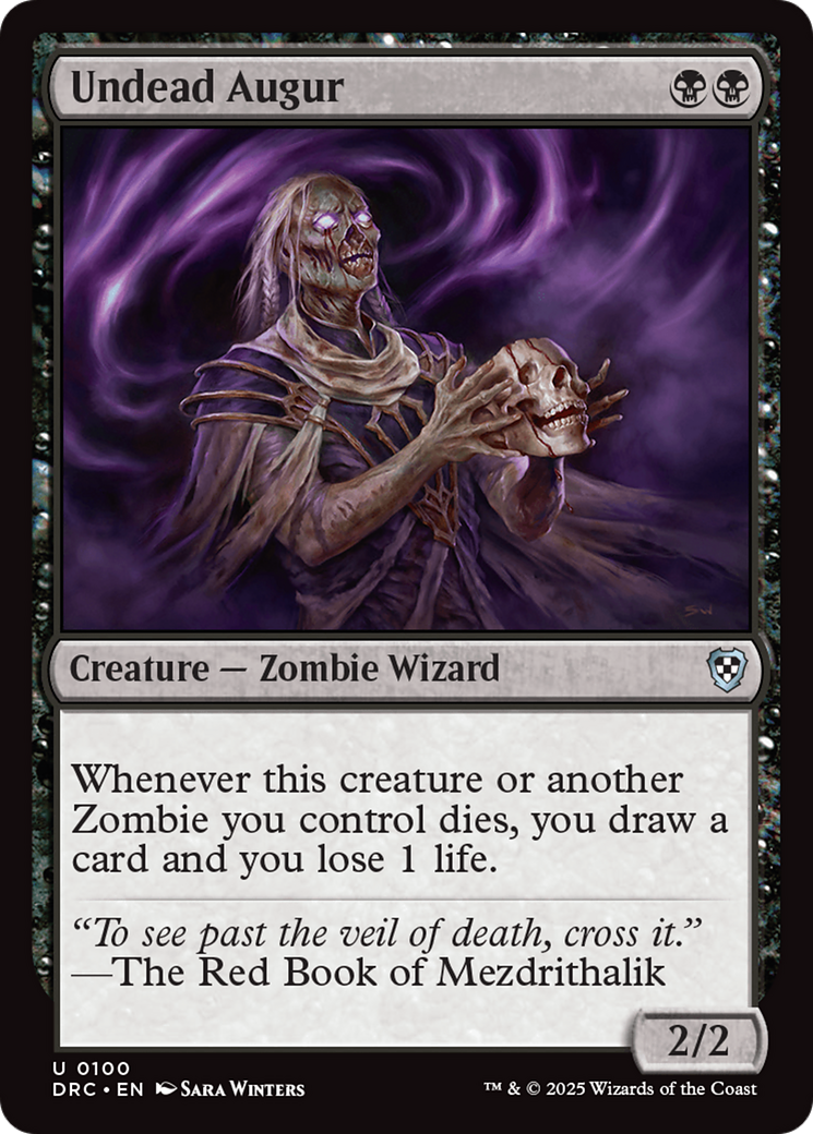 Undead Augur [Aetherdrift Commander] | Good Games Adelaide SA