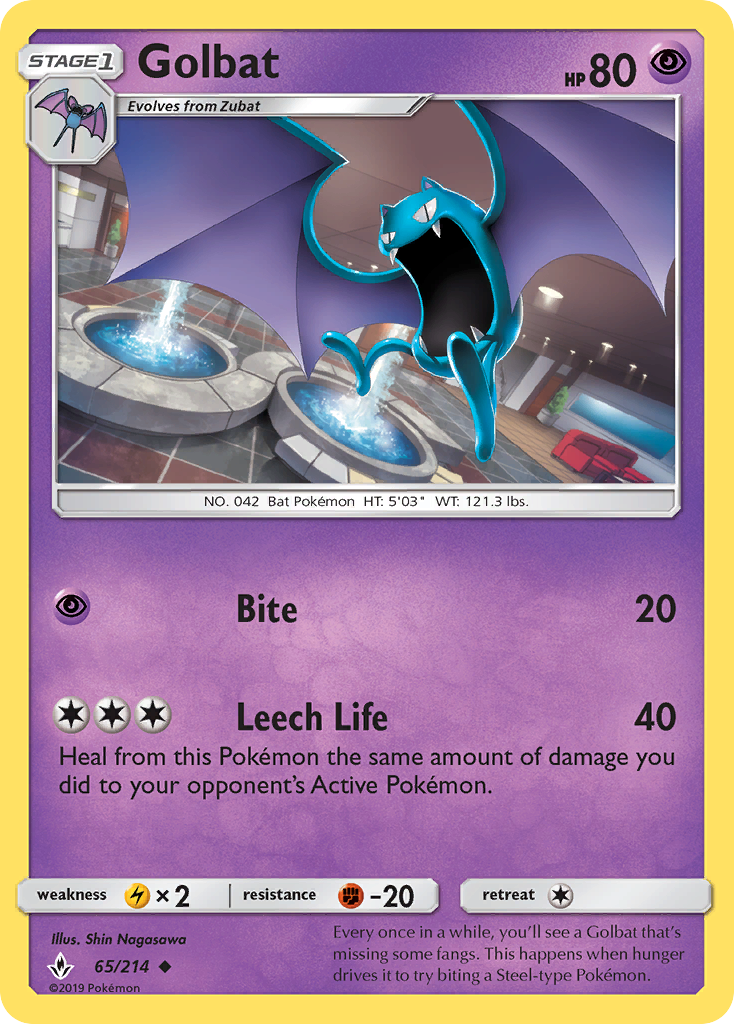 Golbat (65/214) [Sun & Moon: Unbroken Bonds] | Good Games Adelaide SA