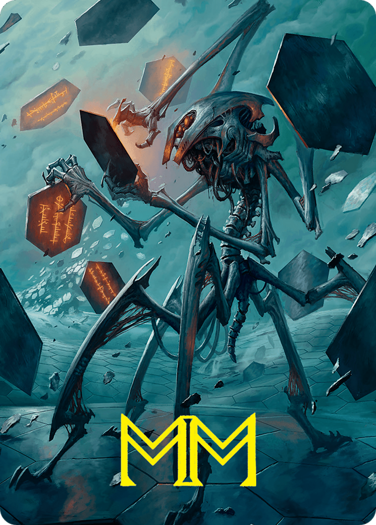 Scrawling Crawler Art Card (50/54) (Gold-Stamped Signature) [Foundations Art Series] | Good Games Adelaide SA