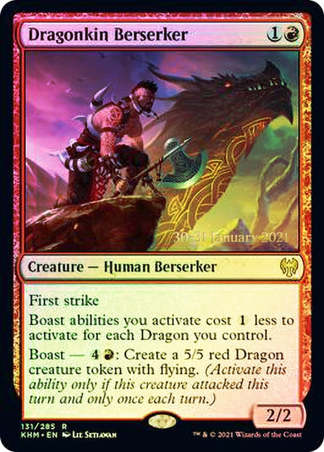 Dragonkin Berserker  [Kaldheim Prerelease Promos] | Good Games Adelaide SA