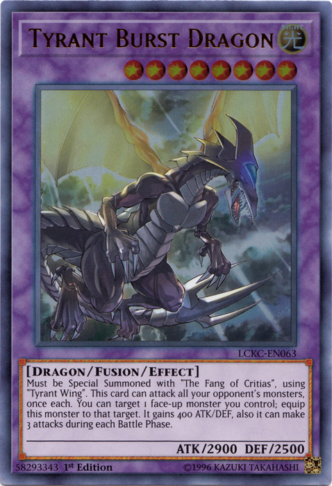 Tyrant Burst Dragon [LCKC-EN063] Ultra Rare | Good Games Adelaide SA