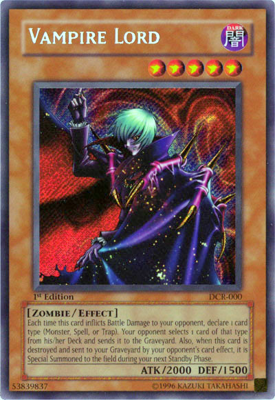 Vampire Lord [DCR-000] Secret Rare | Good Games Adelaide SA