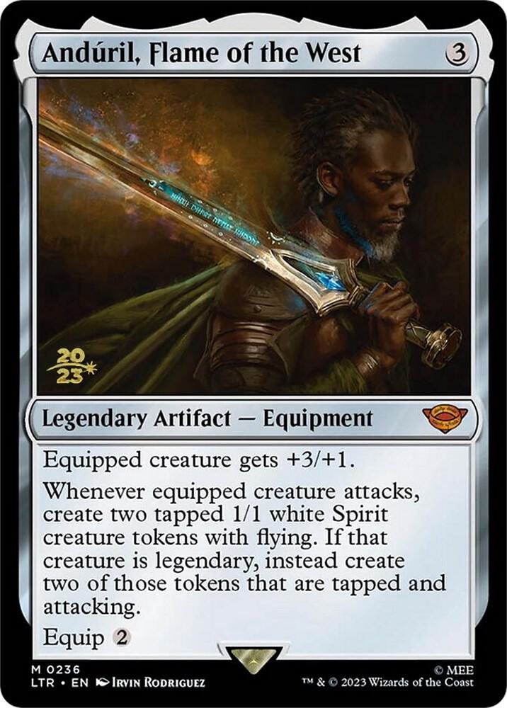 Andúril, Flame of the West 236 (Prerelease Cards)  - PreRelease Foil | Good Games Adelaide SA
