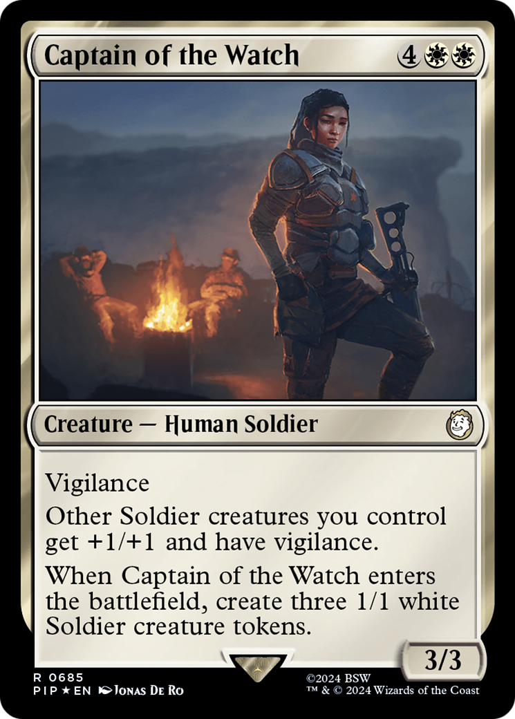 Captain of the Watch (Surge Foil) [Fallout] | Good Games Adelaide SA