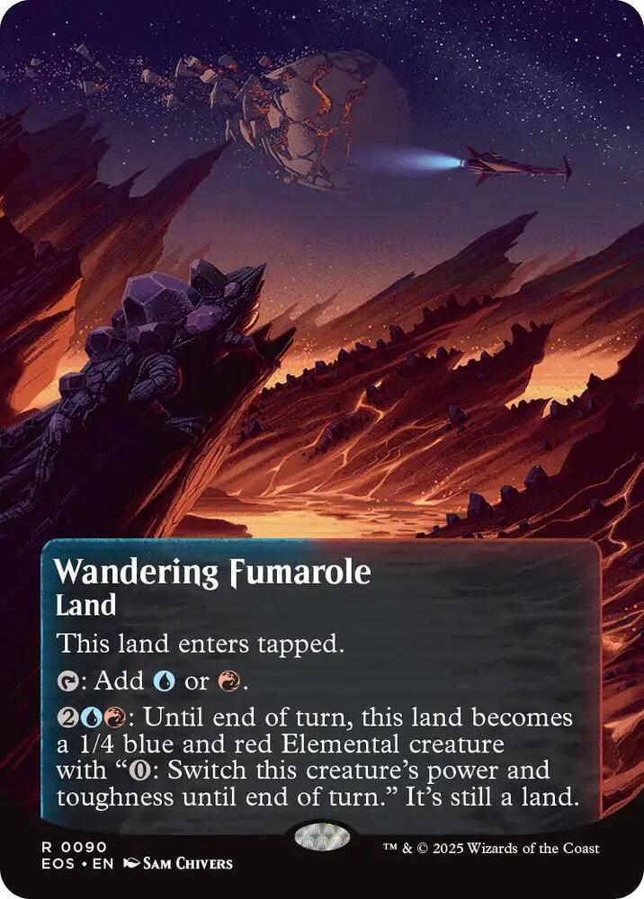 Wandering Fumarole  90/0 (Edge of Eternities: Stellar Sights)  - Borderless | Good Games Adelaide SA
