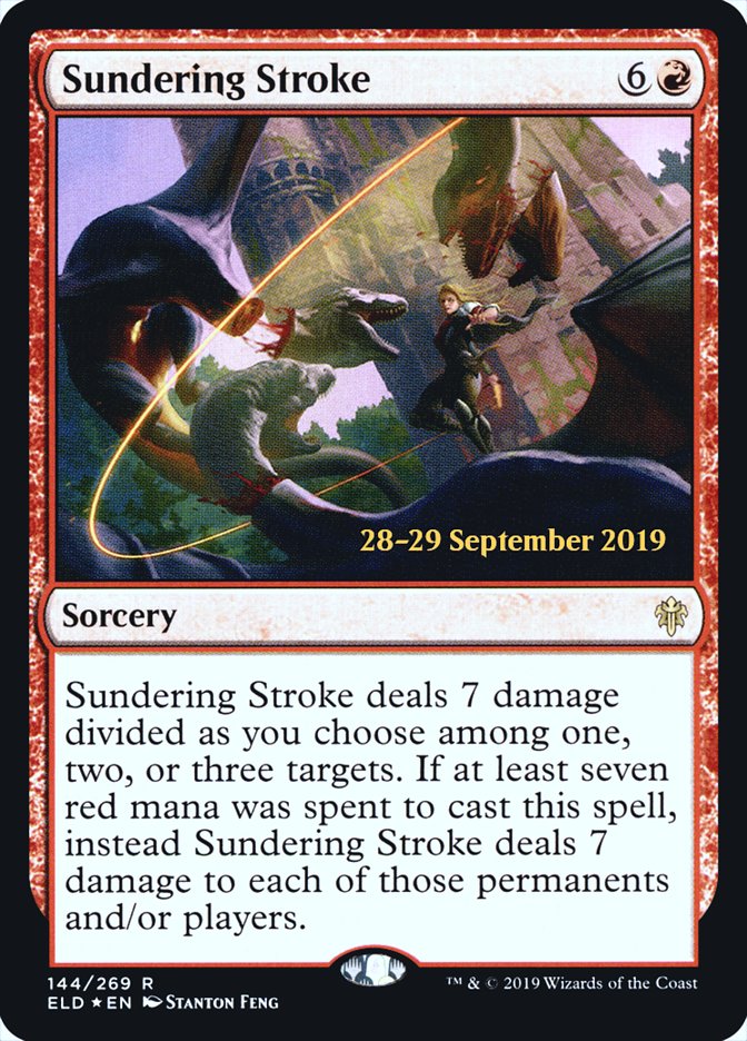 Sundering Stroke  [Throne of Eldraine Prerelease Promos] | Good Games Adelaide SA