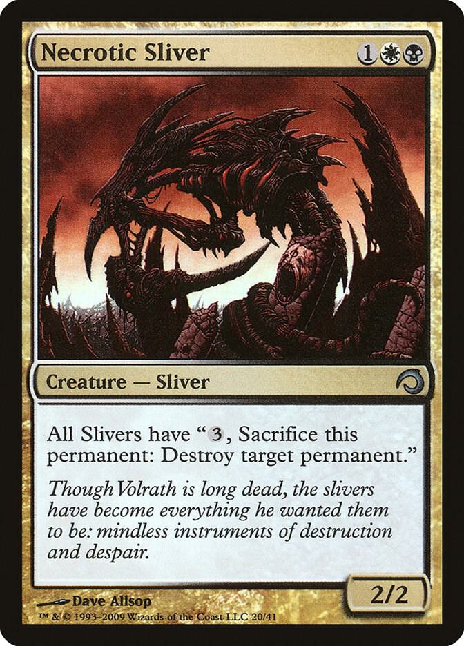 Necrotic Sliver 20 (Premium Deck Series: Slivers)  - Foil | Good Games Adelaide SA