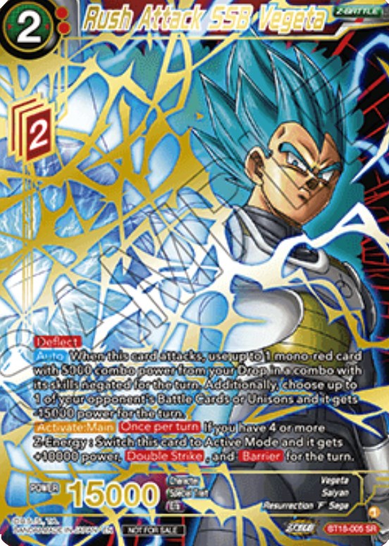 Rush Attack SSB Vegeta (Zenkai Cup 2022 Top 8) (BT18-005) [Tournament Promotion Cards] | Good Games Adelaide SA