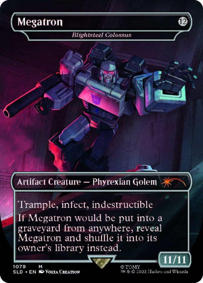 Megatron - Blightsteel Colossus (Borderless) [Secret Lair Drop Series] | Good Games Adelaide SA