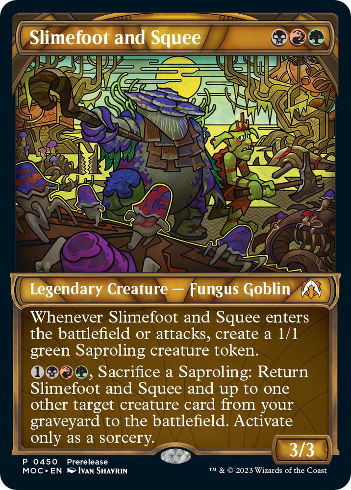 Slimefoot and Squee Showcase 450 (Prerelease Cards)  - Showcase | Good Games Adelaide SA