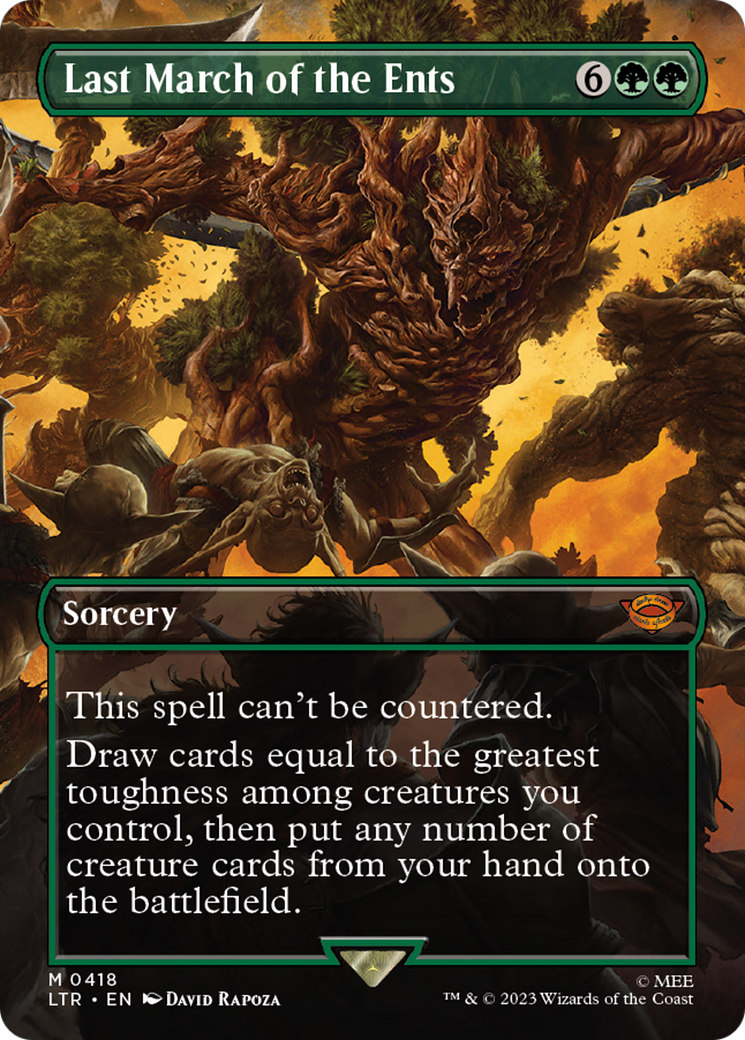 Last March of the Ents (Borderless Alternate Art) [The Lord of the Rings: Tales of Middle-Earth] | Good Games Adelaide SA