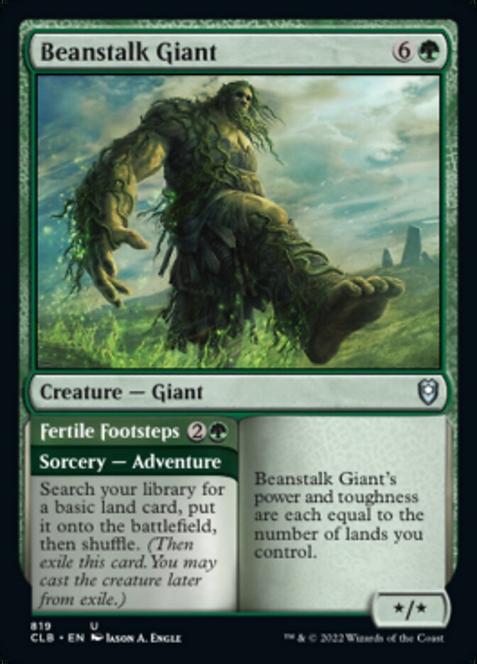Beanstalk Giant // Fertile Footsteps [Commander Legends: Battle for Baldur's Gate] | Good Games Adelaide SA