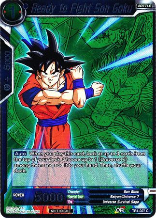 Ready to Fight Son Goku (Event Pack 2 - 2018) (TB1-027) [Promotion Cards] | Good Games Adelaide SA
