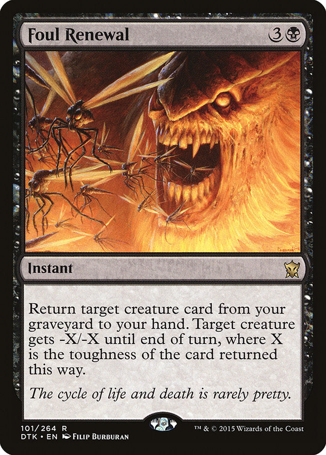 Foul Renewal 101 (Dragons of Tarkir)  - Foil | Good Games Adelaide SA
