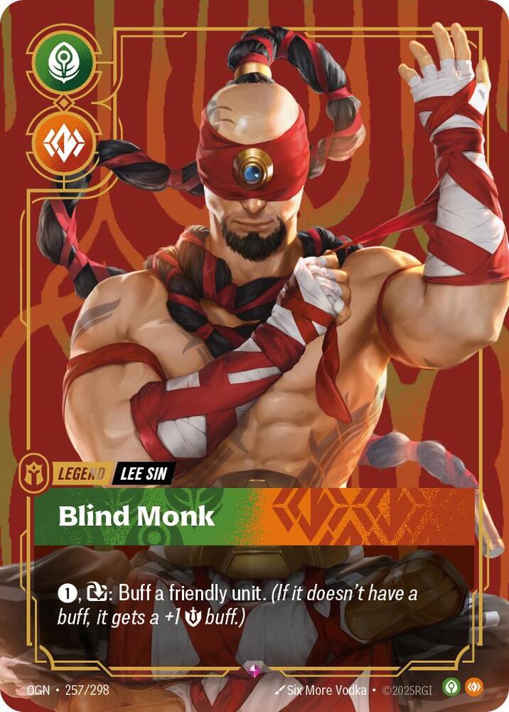 Lee Sin Blind Monk 257/298 (Origins)  - Foil | Good Games Adelaide SA