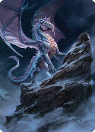 Ancient Silver Dragon Art Card (06) [Commander Legends: Battle for Baldur's Gate Art Series] | Good Games Adelaide SA