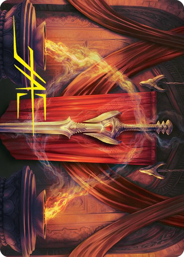 Ramosian Greatsword Art Card Gold Stamped Signature 37 (Art Series: March of the Machine)  | Good Games Adelaide SA