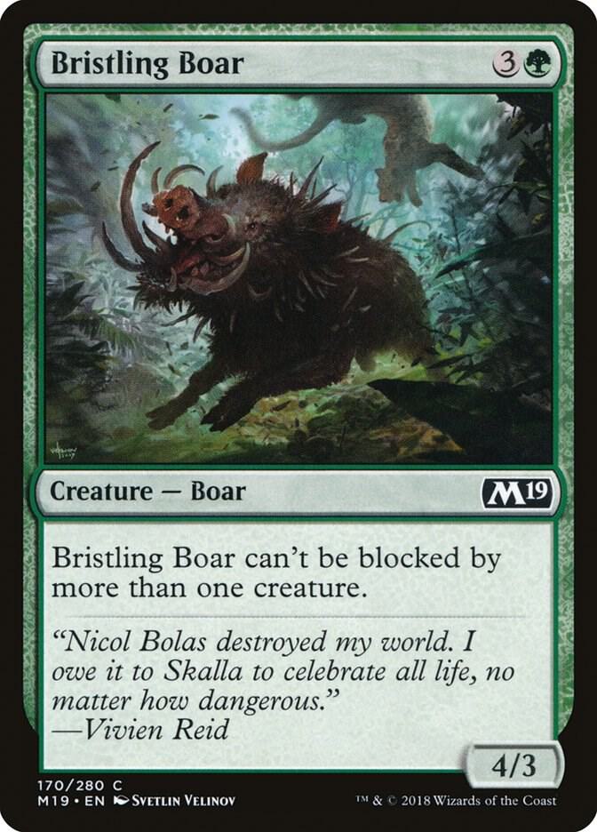 Bristling Boar 170 (Core Set 2019)  | Good Games Adelaide SA