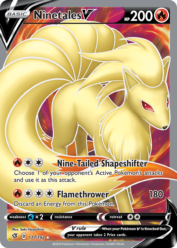 Ninetales V (177/192) [Sword & Shield: Rebel Clash] | Good Games Adelaide SA