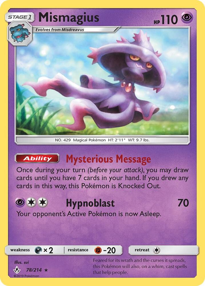 Mismagius 78/214 (SM - Unbroken Bonds)  | Good Games Adelaide SA