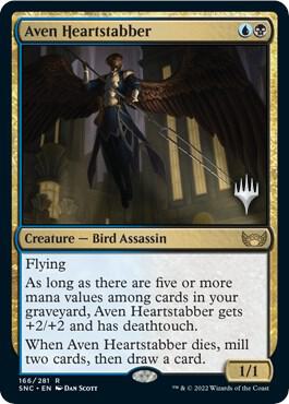 Aven Heartstabber 166 (Promo Pack: Streets of New Capenna)  - Foil | Good Games Adelaide SA