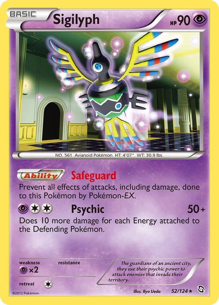 Sigilyph 52/124 (Dragons Exalted)  - Holofoil | Good Games Adelaide SA