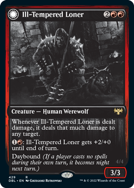 Ill-Tempered Loner // Howlpack Avenger [Innistrad: Double Feature] | Good Games Adelaide SA