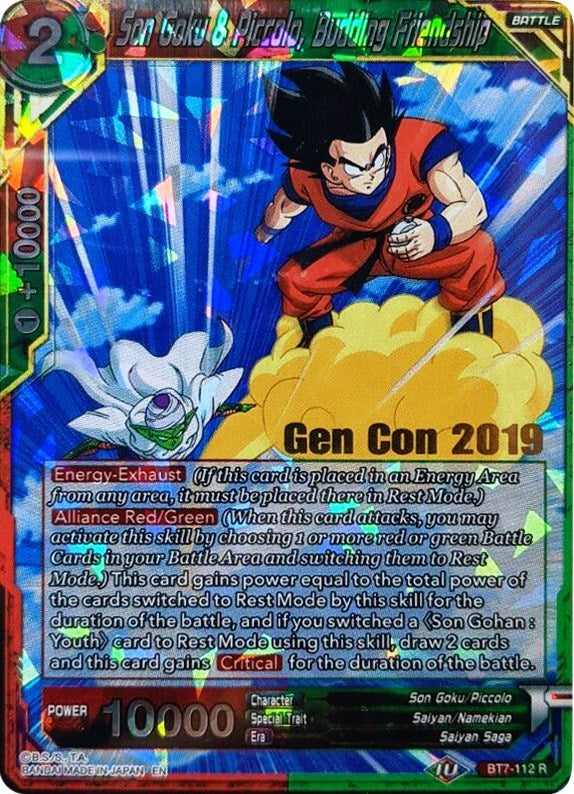 Son Goku & Piccolo, Budding Friendship (Gen Con 2019) (BT7-112_PR) [Promotion Cards] | Good Games Adelaide SA